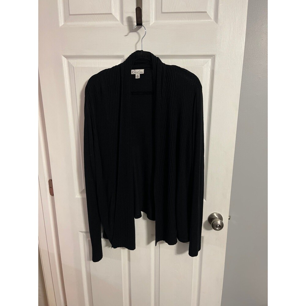 Kim Rogers Cardigan Size 3X Black